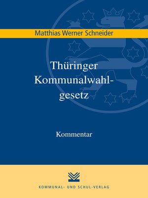 cover image of Thüringer Kommunalwahlgesetz (ThürKWG)